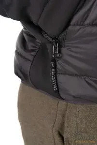Fox Collection Hybrid Jacket Black/Orange L - Fekete/Narancs Horgász Kabát
