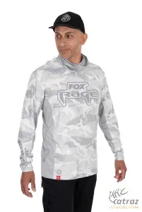 Fox Rage Kapucnis UV Álló Felső Méret: M - Fox Rage Hooded Light Camo Top
