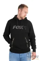 Fox Black Camo Print Hoody Méret:L - Fox Fekete Camo Kapucnis Pulóver