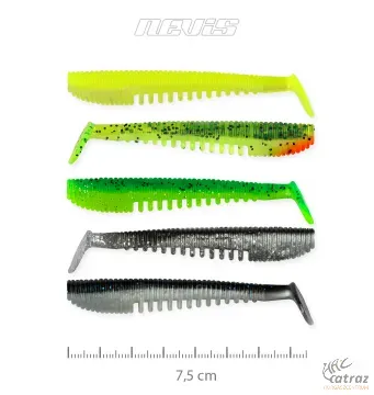 Nevis Impulse Shad Gumihal - Nevis Vegyes Színű Gumihal 7,5cm 5 db/cs