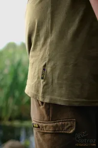 Avid Icon T-Shirt Khaki Méret: S - Avid Carp Horgász Póló