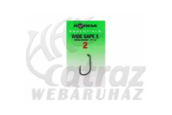 Korda Essentials Wide Gape X Barbed - Pontyozó horog