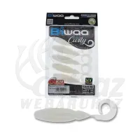Biwaa Tailgunr Curly 3.5" 008 Pearl White UV - Biwaa Gumihal 9cm