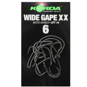 Korda Wide Gape XX Erősített Pontyozó Horog - Méret: 2