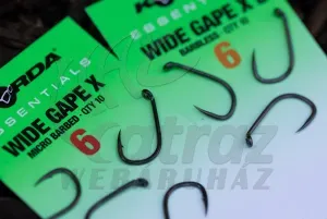 Korda Essentials Wide Gape X Barbed - Pontyozó horog