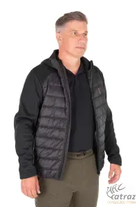 Fox Collection Hybrid Jacket Black/Orange XL - Fekete/Narancs Horgász Kabát