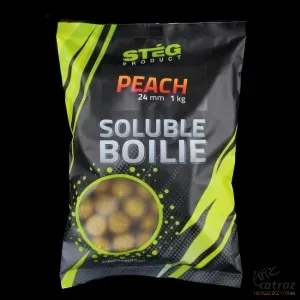 Stég Product Soluble Peach Bojli 24mm 1kg - Stég Barack Oldódó Bojli