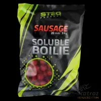 Stég Product Oldódó Bojli 20 mm Kolbász - Stég Soluble Boilie 20mm Sausage 1kg