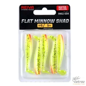 Reiva Flat Minnow Shad Watermelon Gumihal - Reiva Műcsali 5 cm 5 db/csomag