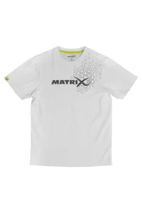 Matrix Fehér Horgász Póló Méret: 3XL - Matrix White Hex Print T-Shirt