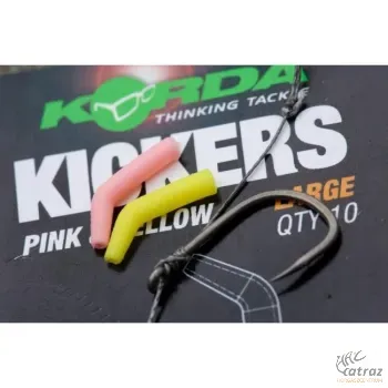 Korda Horogbefordító Nagy Sárga-Pink - Korda Kickers Large 10 db/csomag