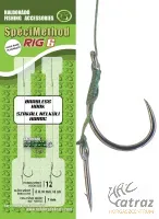 Haldorádó SpéciMethod Rig 6 Braid 7 mm / 12 Barbless - Szakállnélküli Előkötött Feeder Horog