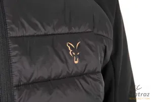 Fox Collection Hybrid Jacket Black/Orange 2XL - Fekete/Narancs Horgász Kabát