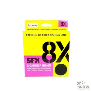 SFX 8X Braid Low Vis Green 0,185 mm Fonott Pergető Zsinór - Sufix Fonott Zsinór 135 méter