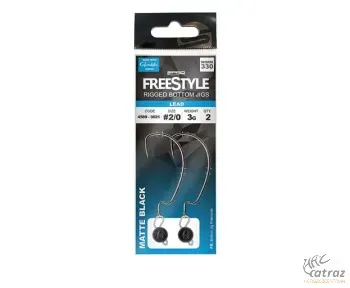 Spro FreeStyle Kész Offset Szerelék UV színben - Bottom Jigs UV Glow 3 gramm #2/0