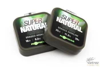 Korda Super Natural Gravel Green 18lb - Zöld Korda Süllyedő Fonott Előkezsinór
