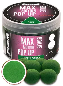 Haldorádó Max Motion Boilie Pop Up 16, 20 mm Green Force - Haldorádó Max Motion 16-20mm Pop-Up Csali