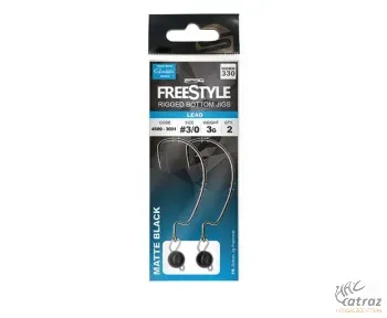 Spro FreeStyle Kész Offset Szerelék UV színben - Bottom Jigs UV Glow 3 gramm #3/0