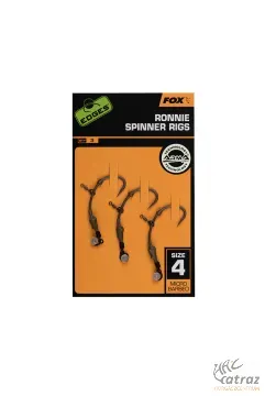 Fox Ronnie Spinner Rigs Medium Curve Méret: 4 - Fox Ronnie Rig Előkötött Horog