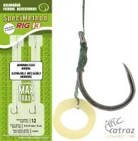 Haldorádó SpéciMethod Rig 13 Braid Banded / 10 Barbless - Haldorádó Előkötött Horog Csaligyűrűvel