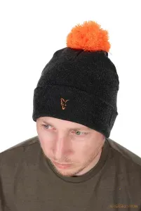 Fox Bobble Hat Black/Orange - Fox Fekete/Narancs Bojtos Téli Sapka