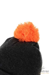 Fox Bobble Hat Black/Orange - Fox Fekete/Narancs Bojtos Téli Sapka