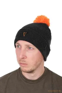 Fox Bobble Hat Black/Orange - Fox Fekete/Narancs Bojtos Téli Sapka