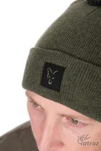 Fox Bobble Hat Green/Black - Fox Zöld/Fekete Bojtos Téli Sapka