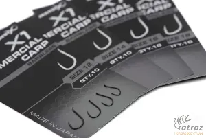 Matrix X1 Commercial Carp Barbless Méret: 14 - Matrix Szakállnélküli Horog