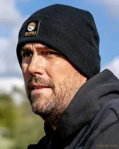 Guru Black Patch Beanie - Guru Téli Sapka