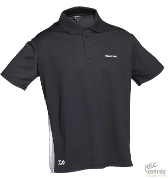 Daiwa Ruházat Poloshirt Black/White Size:M