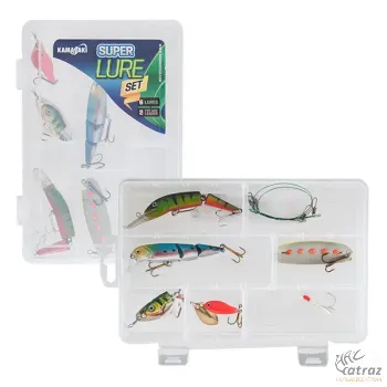 Kamasaki Super Lure Set - Kamasaki Műcsali Készlet Műanyag Dobozban