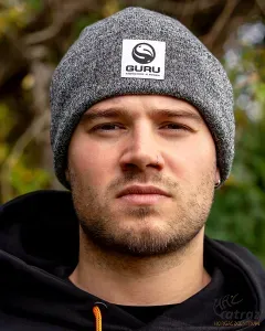 Guru Grey Patch Beanie - Guru Téli Sapka