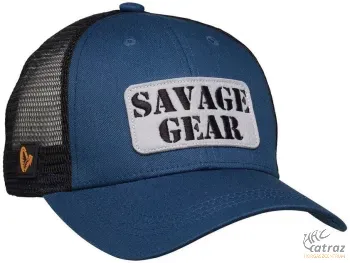 Savage Gear Baseball Logo Badge Cap Teal Blue - Savage Gear Baseball Sapka