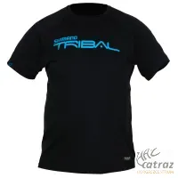 Shimano Raglan T-shirt Black - Shimano Fekete Horgász Póló Méret: M