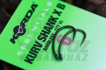 Korda Essentials Kurv X Barbless - Ponytozó horog