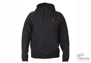 Fox Fekete Narancs Kapucnis Pulóver - Fox Collection Black/Orange LW Hoody Méret: 3XL