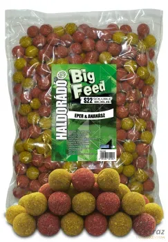 Haldorádó Big Feed S22 Boilie Soluble 2,5 kg Eper & Ananász - Haldorádó Oldódó Bojli