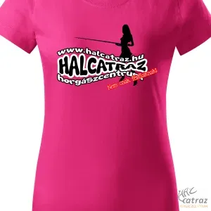 Halcatraz Női Horgász Póló - Női Pink Felső - Méret: S