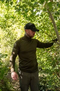 Korda Mock Neck Thermal LS Shirt | Dark Olive S - Korda Aláöltözet