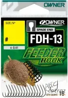 Owner FDH-13 Spade End Feeder Hook - Size: 16 - Owner FDH-13 Lapkás Feeder Horog - Méret: 16