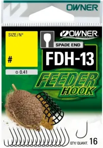 Owner FDH-13 Spade End Feeder Hook - Size: 16 - Owner FDH-13 Lapkás Feeder Horog - Méret: 16