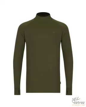 Korda Mock Neck Thermal LS Shirt | Dark Olive M - Korda Aláöltözet