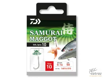 Előkötött Horog Daiwa Samurai Maggot Size:10