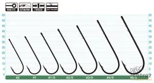 Owner 5100 Straight Worm Zander Hook - Size: 1 - Owner 5100 Straight Worm Süllőző Horog - Méret: 1