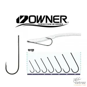 Owner 5100 Straight Worm Zander Hook - Size: 1 - Owner 5100 Straight Worm Süllőző Horog - Méret: 1