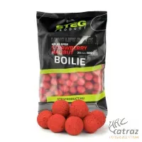 Stég Long Life Boilie 20mm Eper-Halibut - Stég Product Főzött Etető Bojli