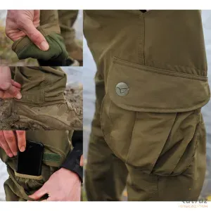 Korda Kore Polar Kombats Dark Olive Méret: S - Bélelt Thermo Nadrág