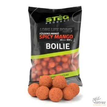 Stég Long Life Boilie 20mm Fűszeres Mangó - Stég Product Főzött Etető Bojli
