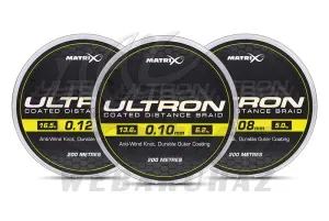 Matrix Ultron Coated Braid 200m 0.08mm Bevonatos Fonott Feeder Zsinór